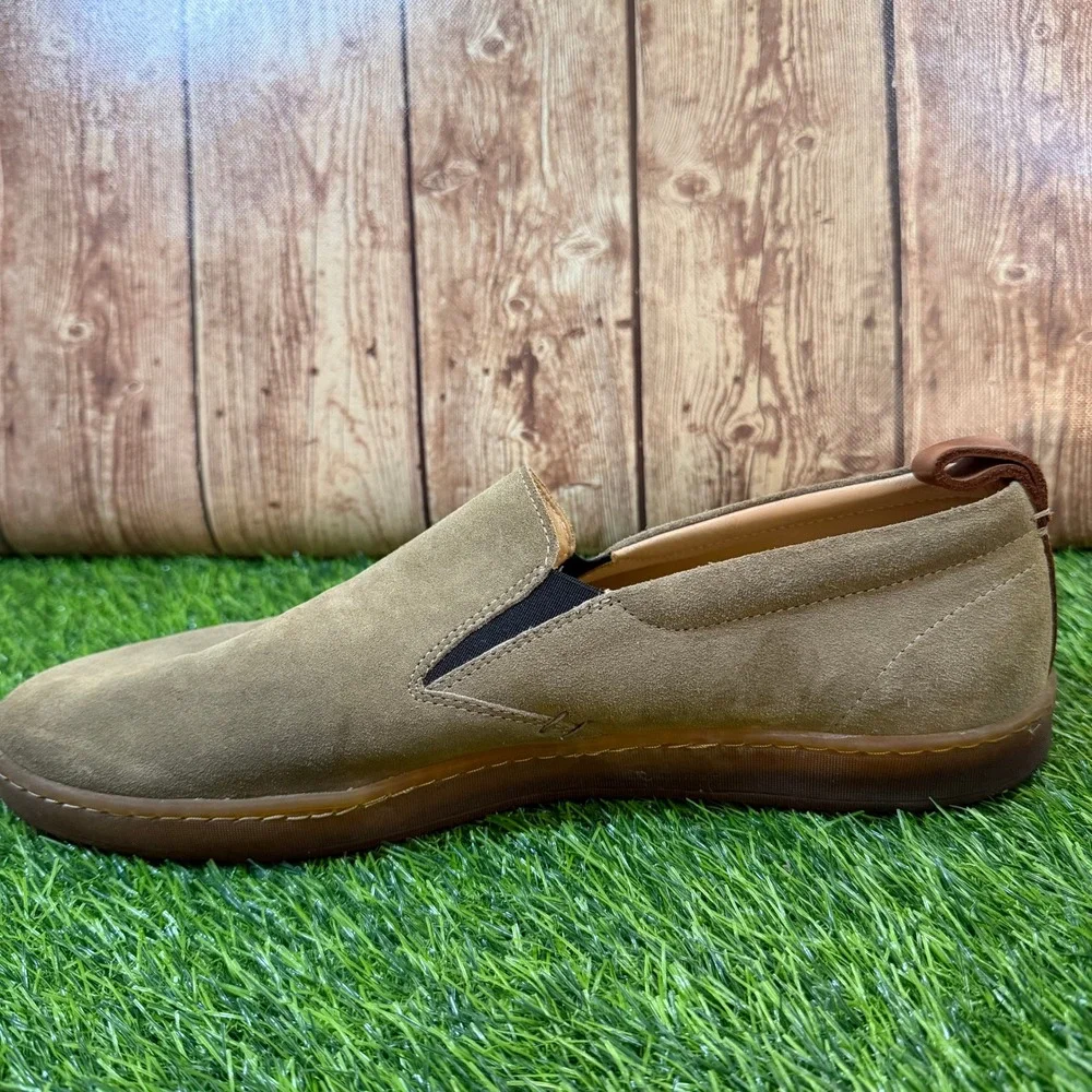 LUCA Terra Suede Slip On Shoes Sneakers Mens 12 Green/Tan Lactae Hevea Sole